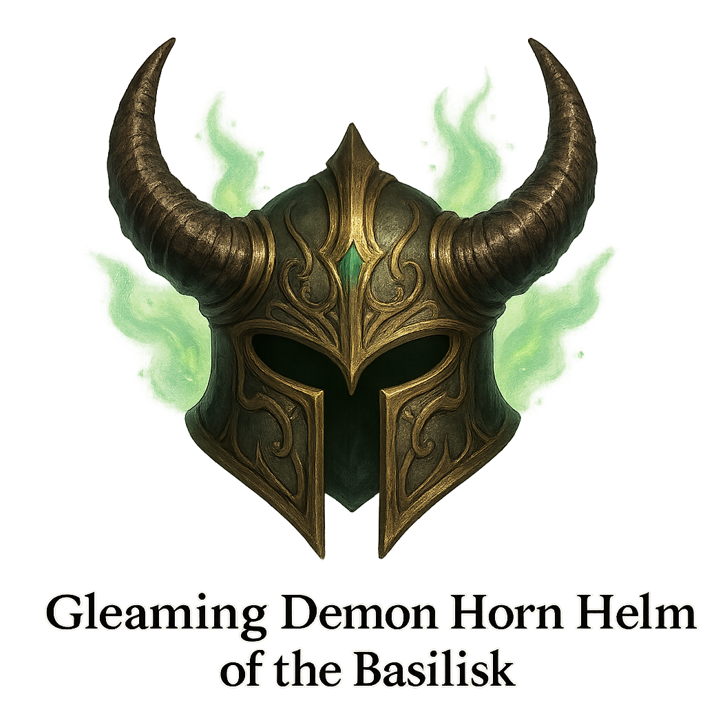 Eld Demon Horn Helm Rare T2 222b6b99