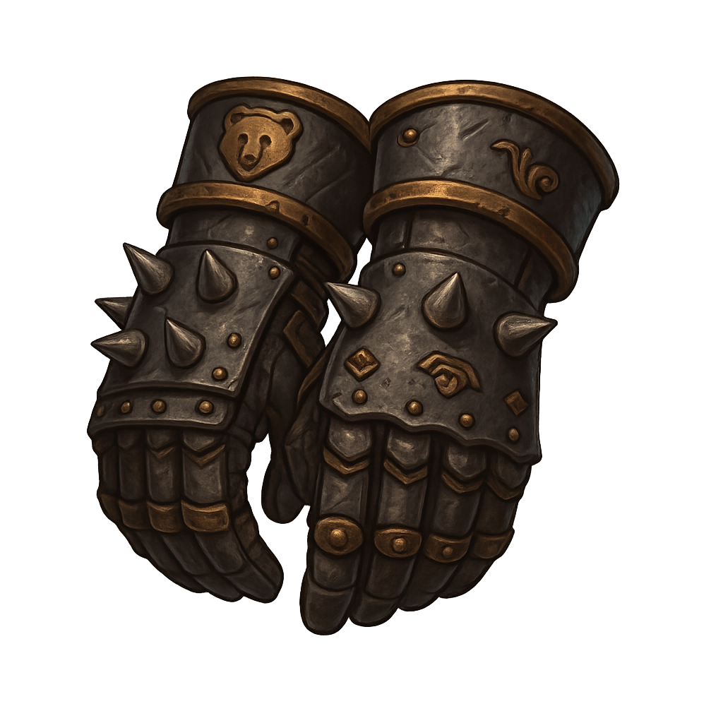 Hands Spiked Gauntlets